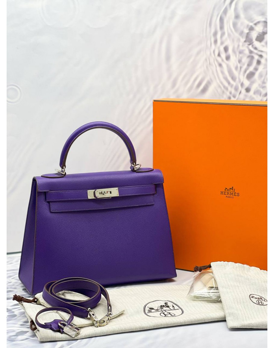 Hermes kelly purple hotsell